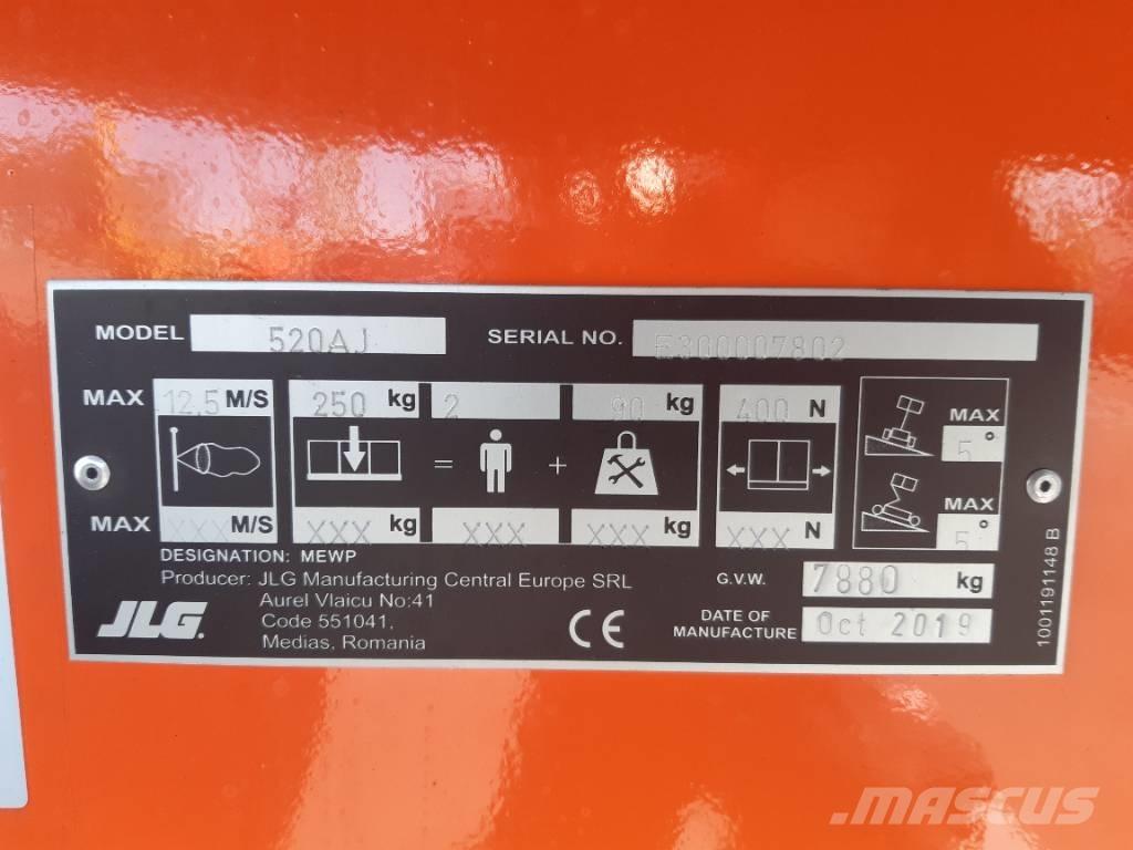 JLG 520 AJ Plataformas con brazo de elevación manual