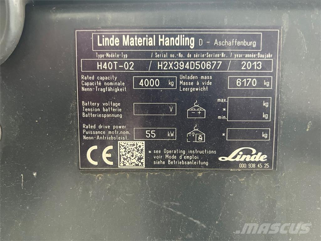 Linde H40T-02 Camiones LPG