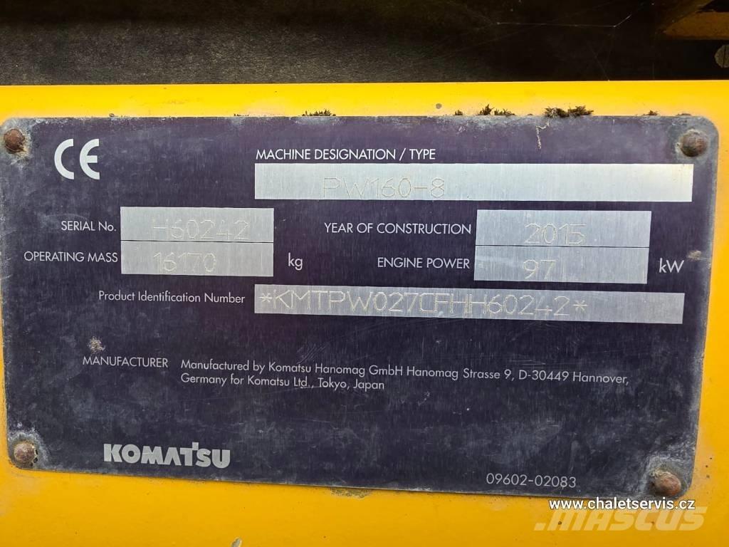 Komatsu PW 160 Excavadoras de ruedas