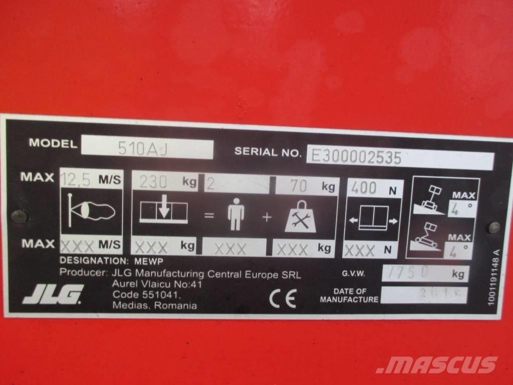 JLG 510 AJ Plataformas con brazo de elevación manual