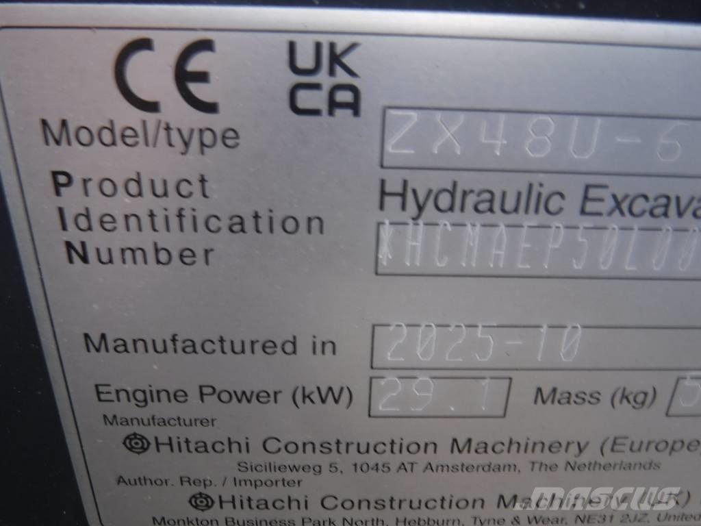 Hitachi ZX 48 U-6 Miniexcavadoras