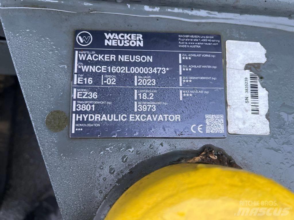 Wacker Neuson EZ36 Excavadoras sobre orugas