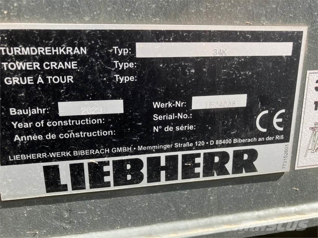 Liebherr 34K Grúas torre