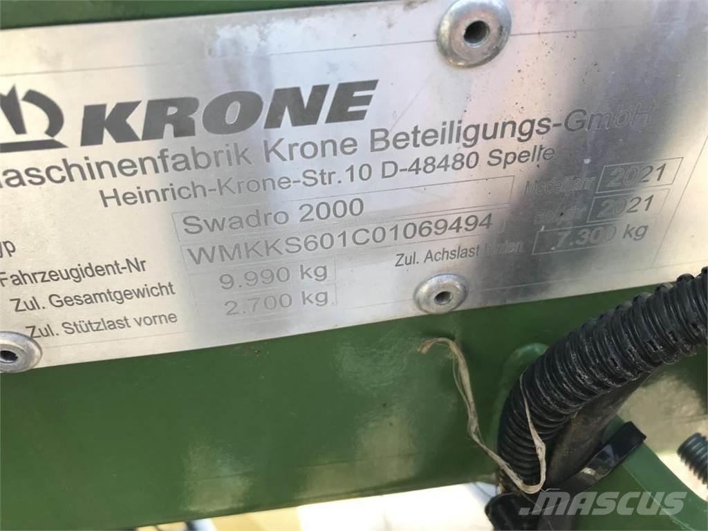 Krone Swadro 2000 Segadoras hileradoras