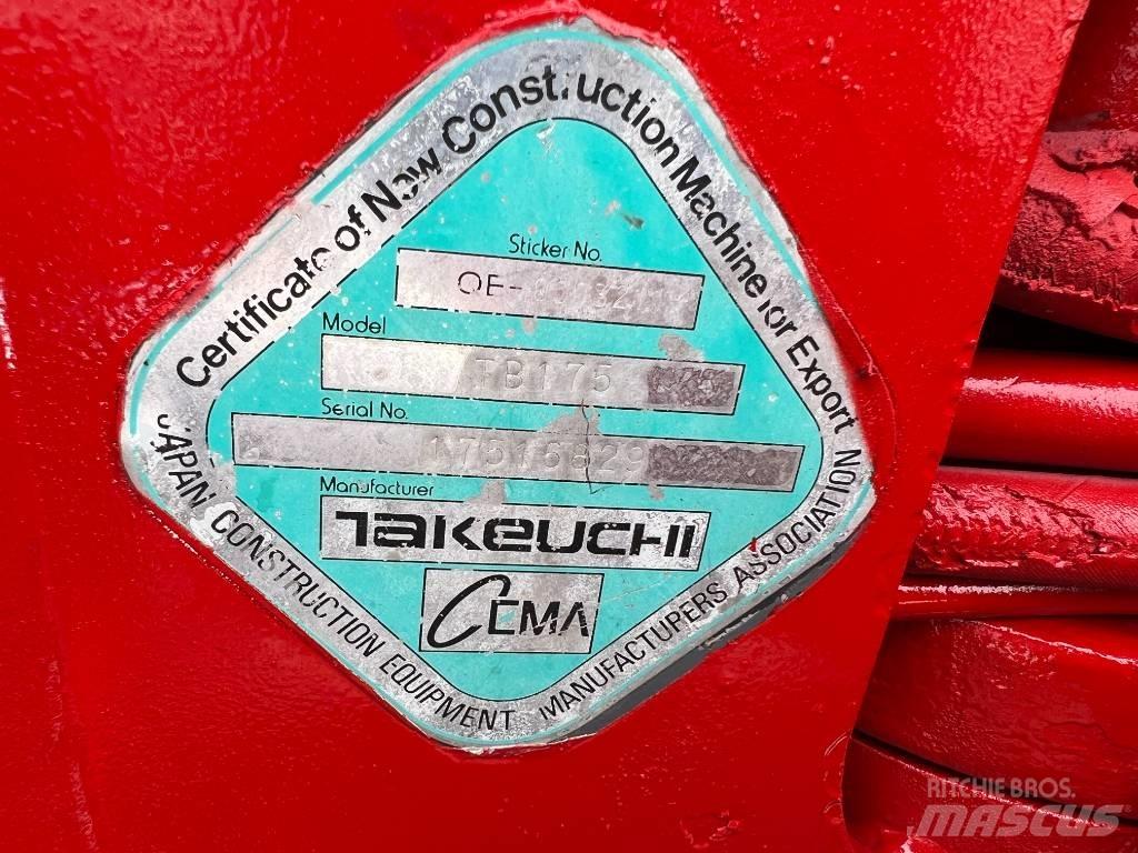 Takeuchi TB175 Excavadoras 7t - 12t