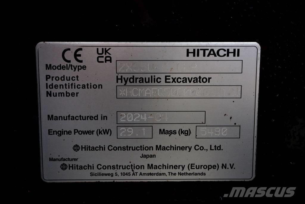 Hitachi ZX 55 U-6P Miniexcavadoras