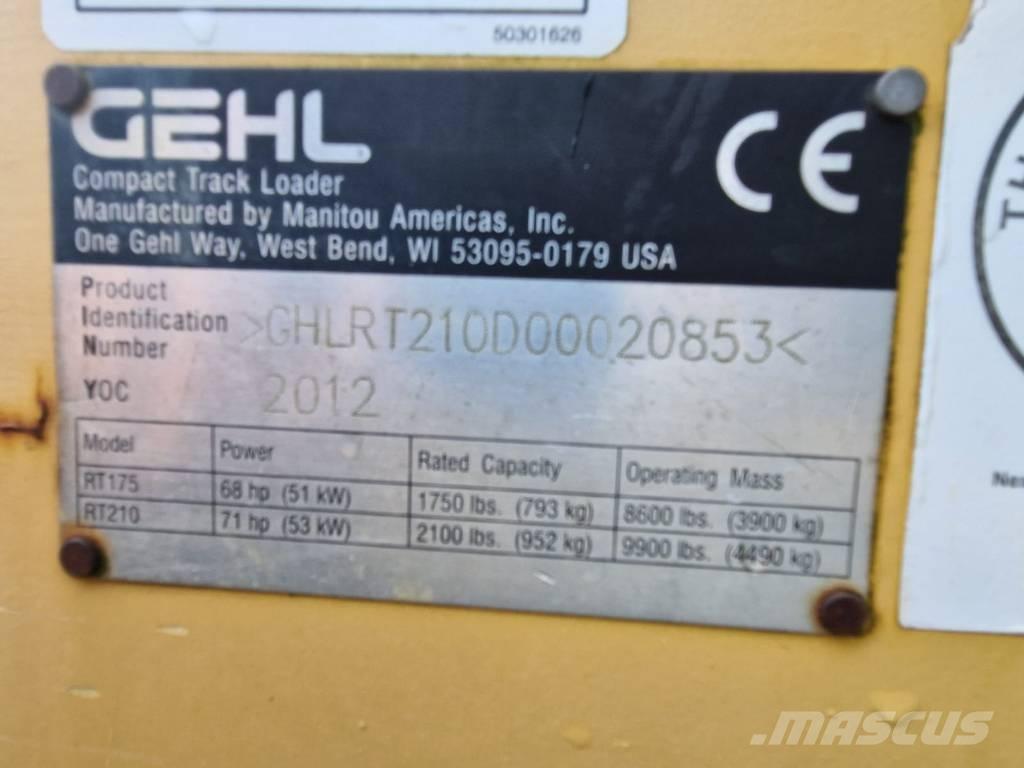 Gehl RT 210 Cargadoras sobre orugas