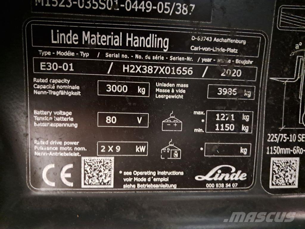 Linde E30-01 Carretillas de horquilla eléctrica