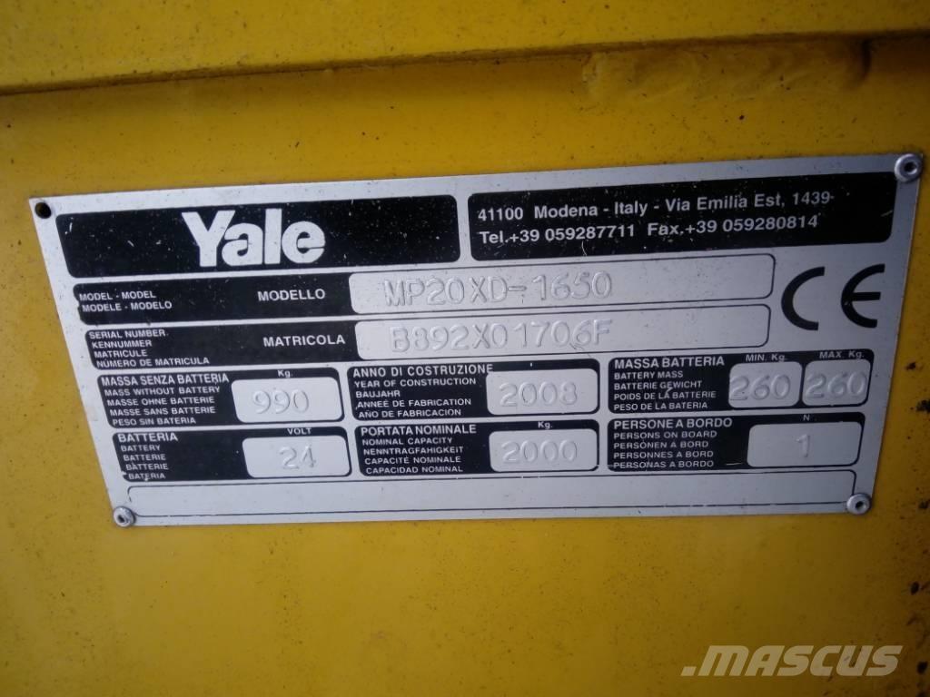 Yale MP 20 XD Montacargas con plataformas de baja elevación