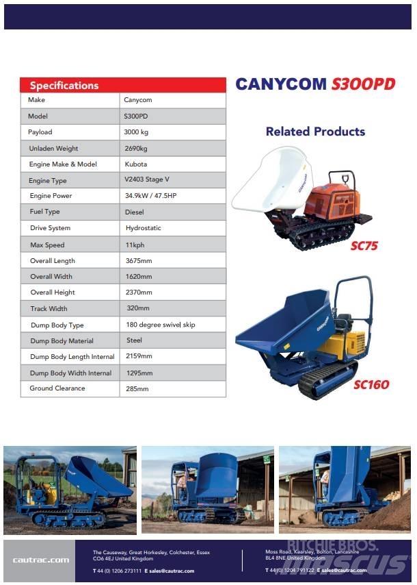 Canycom s300 Camiones de volteo sobre orugas