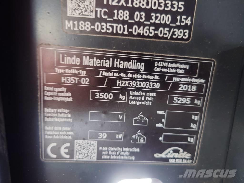 Linde H35T/393-02 Camiones LPG
