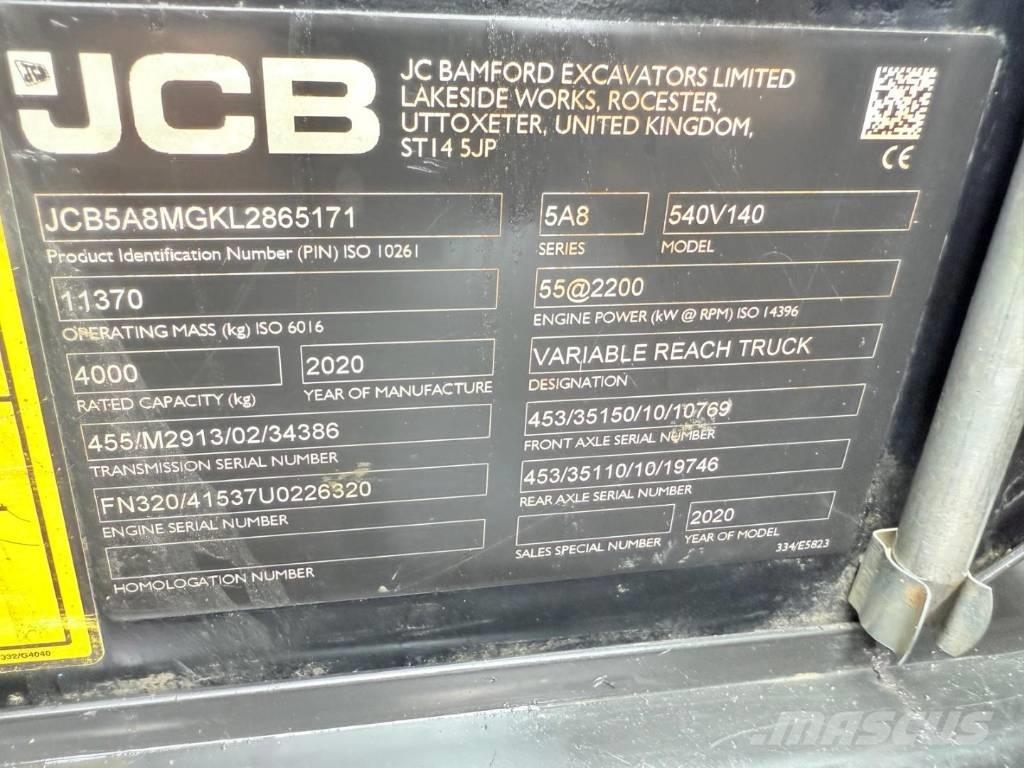 JCB 540-140 Carretillas telescópicas