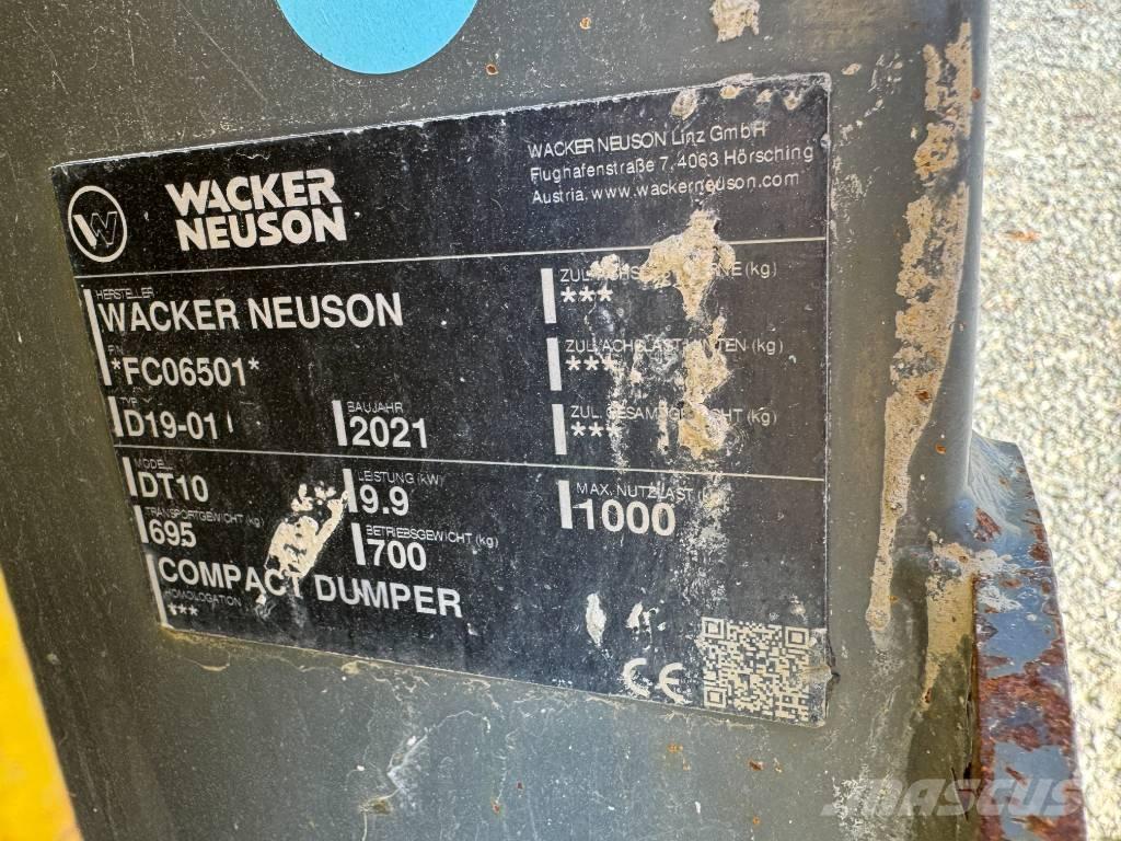 Wacker Neuson DT10 Camiones de volteo sobre orugas