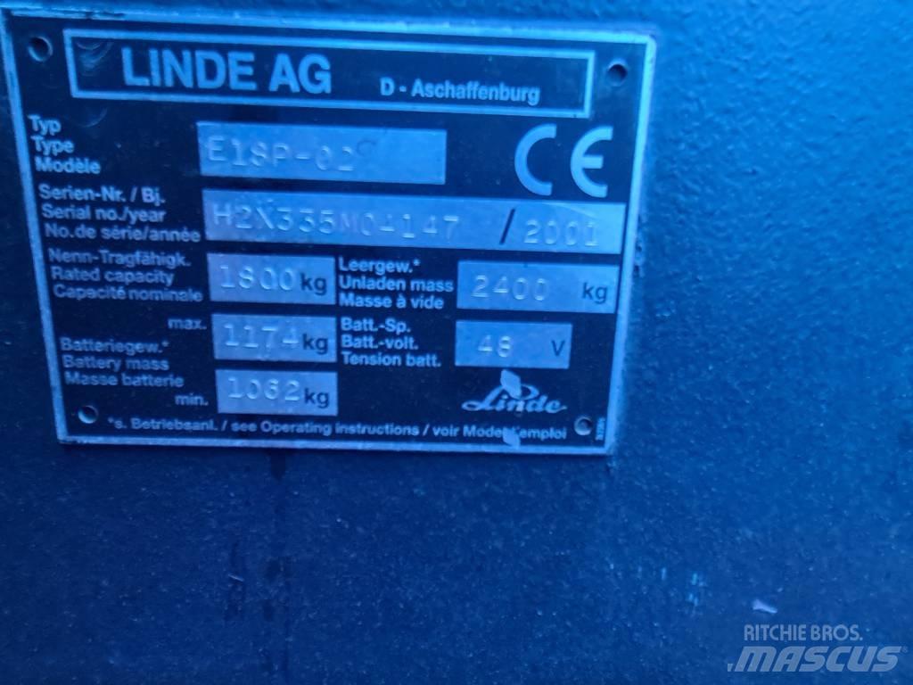 Linde E16P Carretillas de horquilla eléctrica