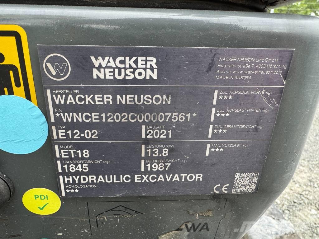 Wacker Neuson ET18 Excavadoras sobre orugas