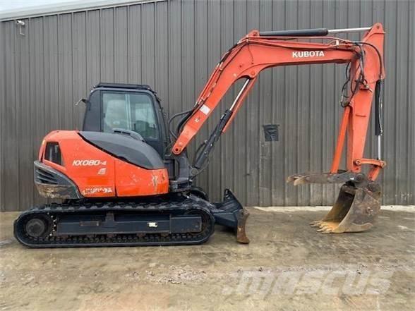 Kubota KX080-4 Excavadoras sobre orugas