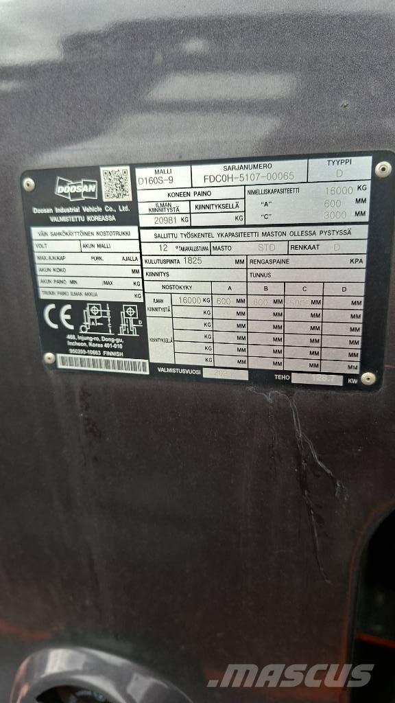 Doosan D160S-9 Camiones diesel