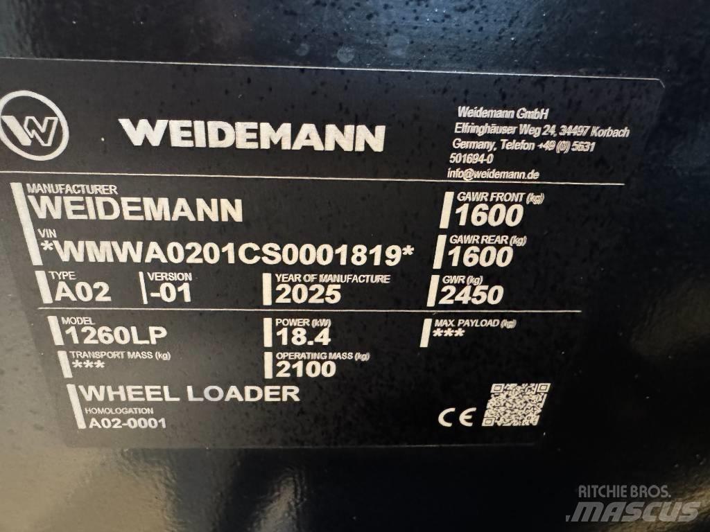 Weidemann 1260 LP Cargadoras multifunción