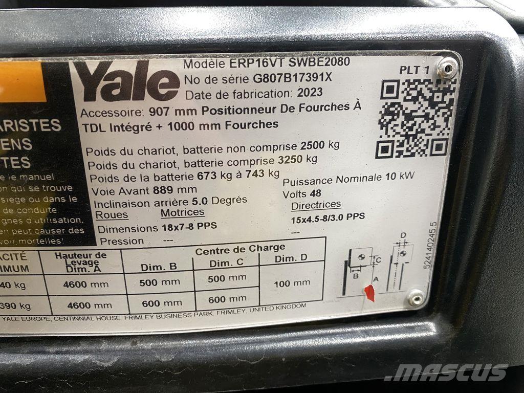 Yale ERP16VT Carretillas de horquilla eléctrica