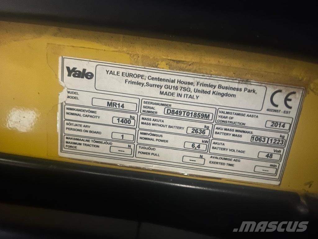 Yale MR 14 Montacargas de alcance de gran altura