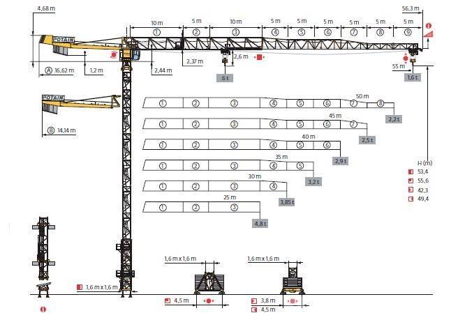 Potain MDT 128 Grúas torre