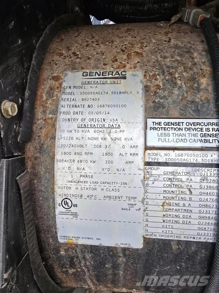 Generac 50 KW Generadores diésel