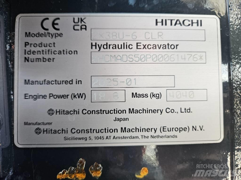 Hitachi ZX38U-6 Miniexcavadoras