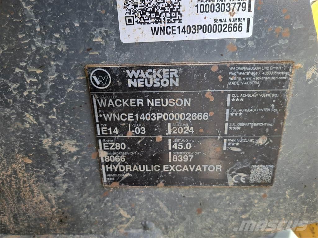 Wacker Neuson EZ80 Excavadoras sobre orugas