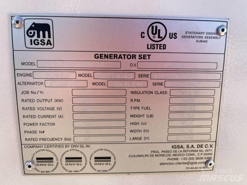  IGSA  GSPK20600L-UL Generadores diésel