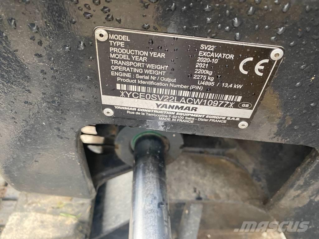 Yanmar SV 22 Miniexcavadoras