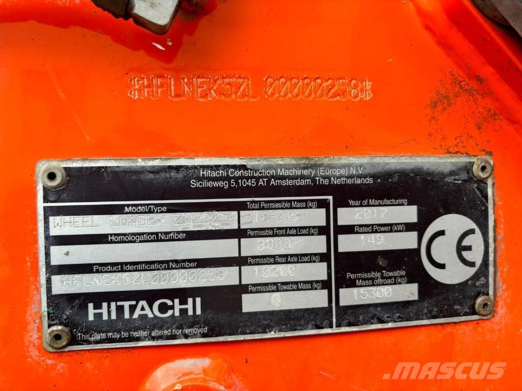 Hitachi ZW 220-6 Cargadoras sobre ruedas