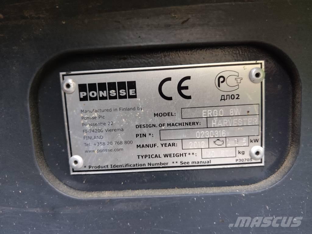 Ponsse ERGO 8W Cosechadoras