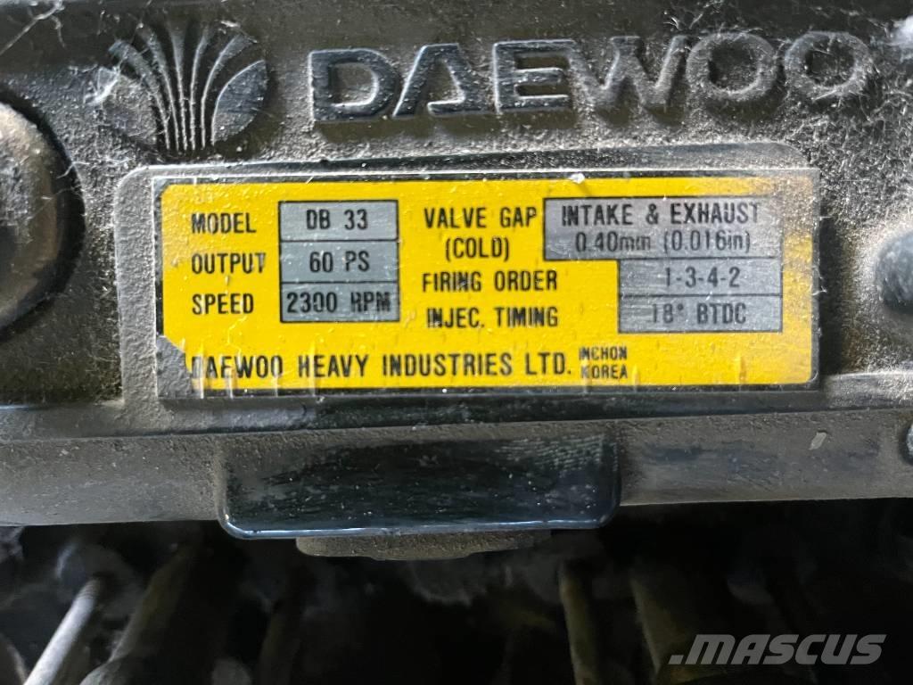 Daewoo DB33A E-0059 Motores