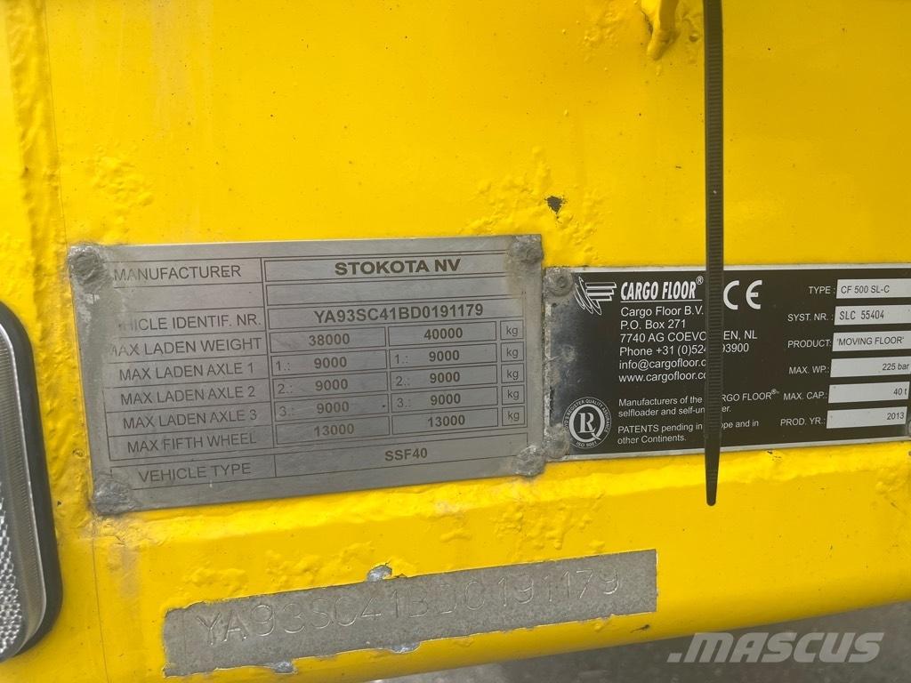 STOKOTA CargoFloor Semirremolques de volteo para virutas de madera