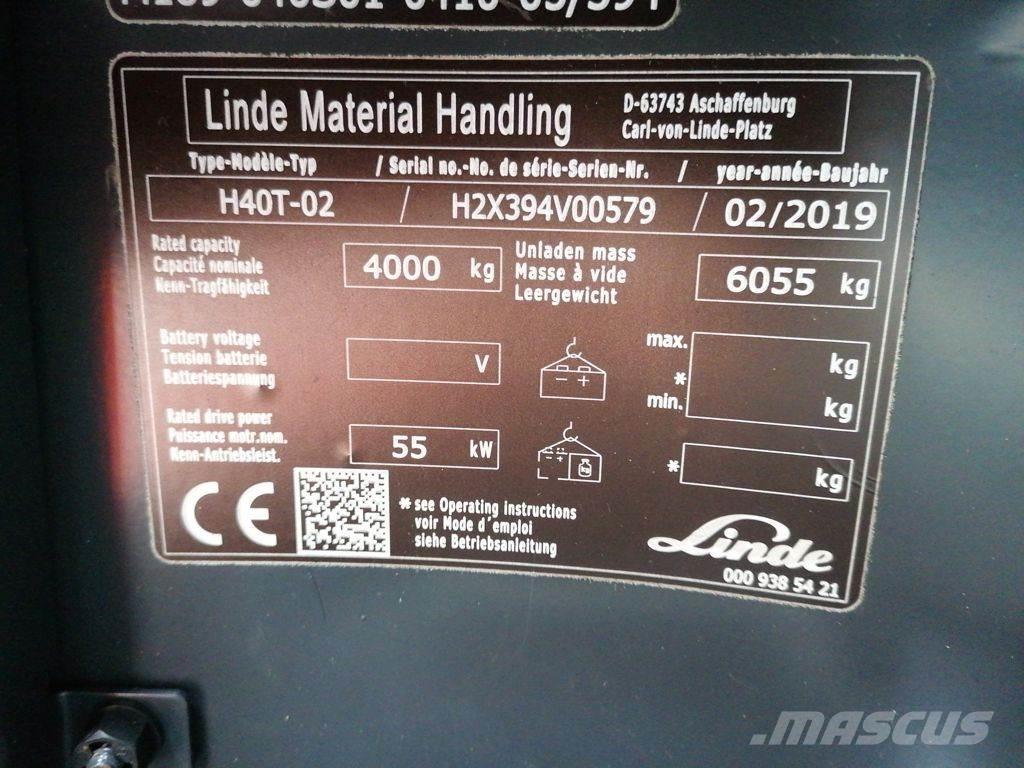 Linde H40T-02 Camiones LPG