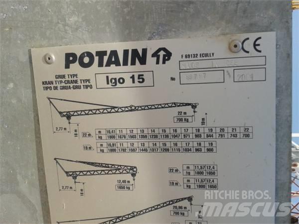 Potain Igo 15 Grúas torre
