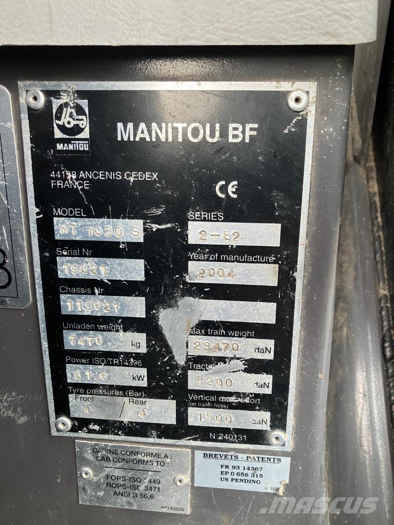 Manitou MT 1030 S Carretillas telescópicas