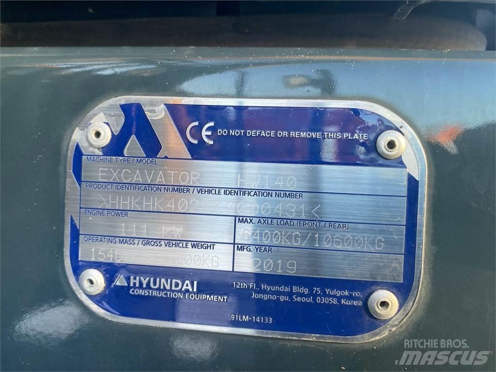 Hyundai HW140 Excavadoras de ruedas