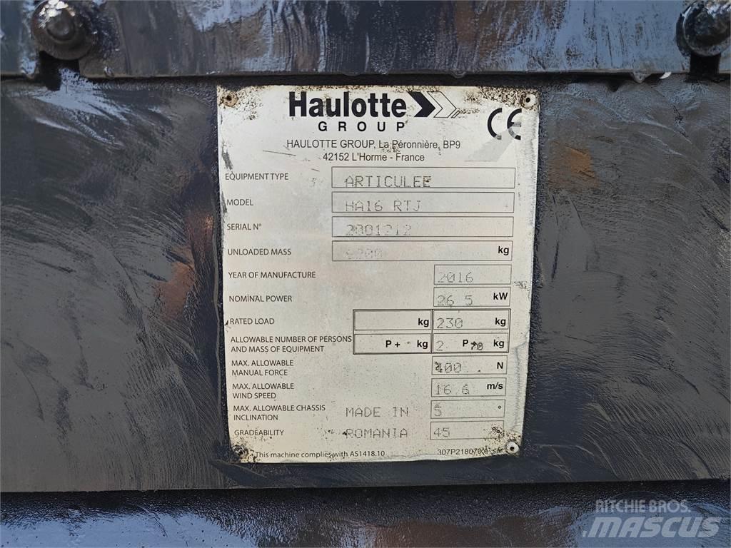 Haulotte HA16RTJ Plataformas con brazo de elevación manual