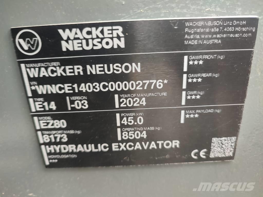 Wacker Neuson EZ 80 Excavadoras 7t - 12t