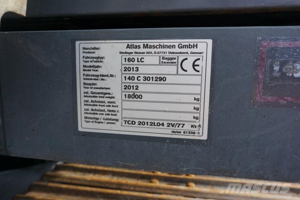 Atlas 160 LC Excavadoras sobre orugas