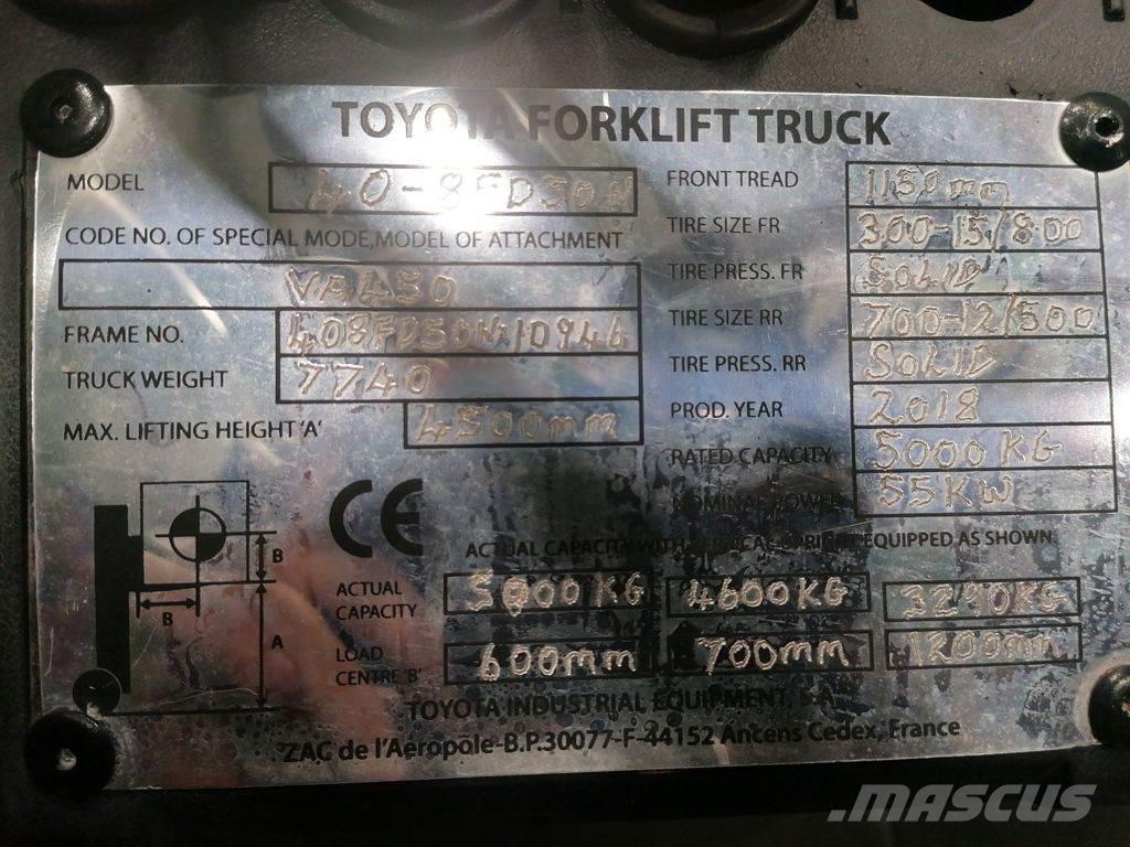 Toyota 40-8FD50N Camiones diesel