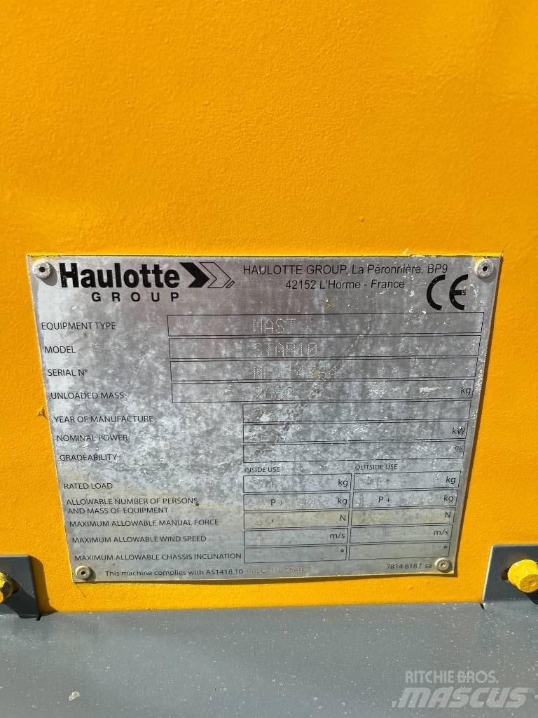 Haulotte Star-10AC Plataformas con brazo de elevación telescópico