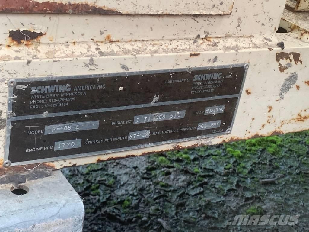 Schwing P88E Bombas de concreto