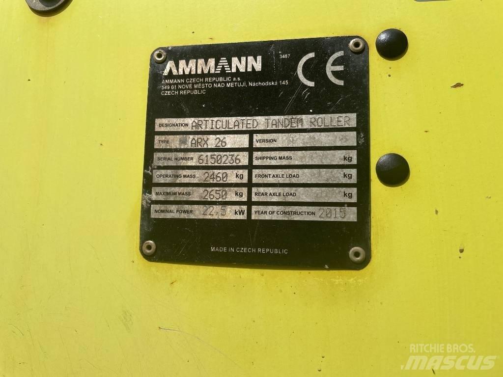 Ammann ARX 26 Rodillos de doble tambor