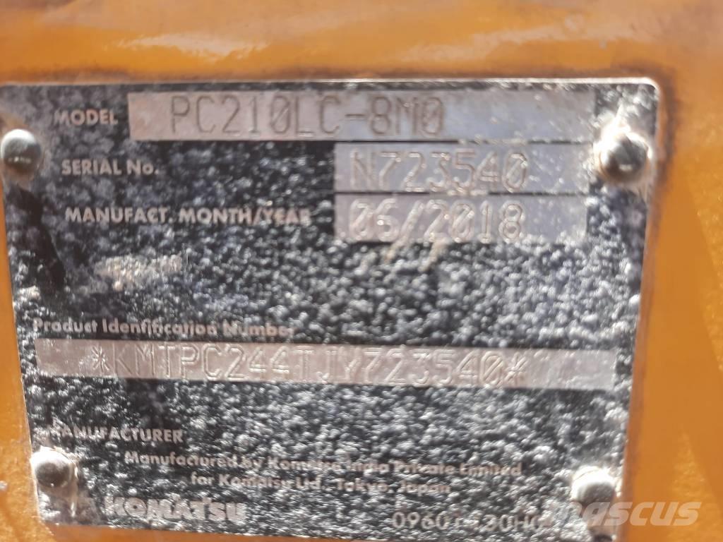 Komatsu PC 210 Excavadoras sobre orugas