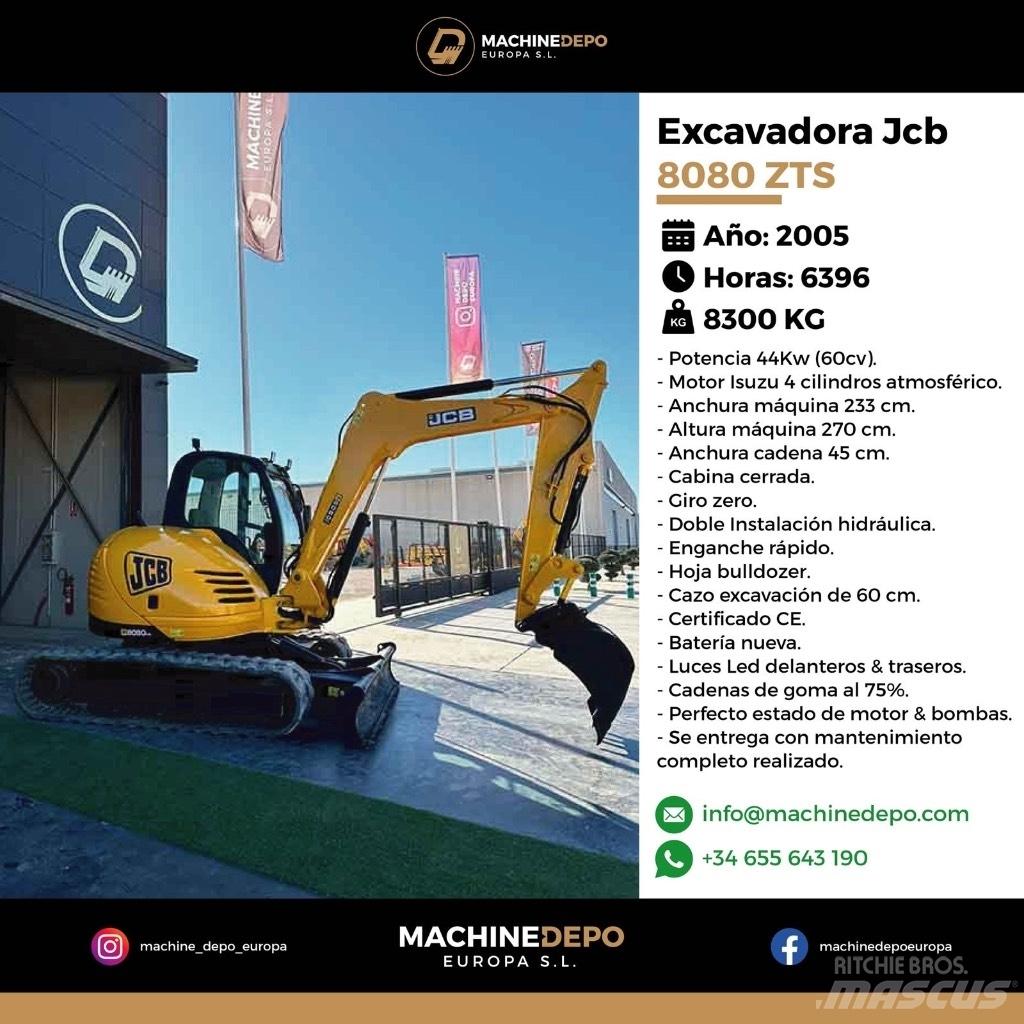 JCB 8080 ZTS Excavadoras 7t - 12t