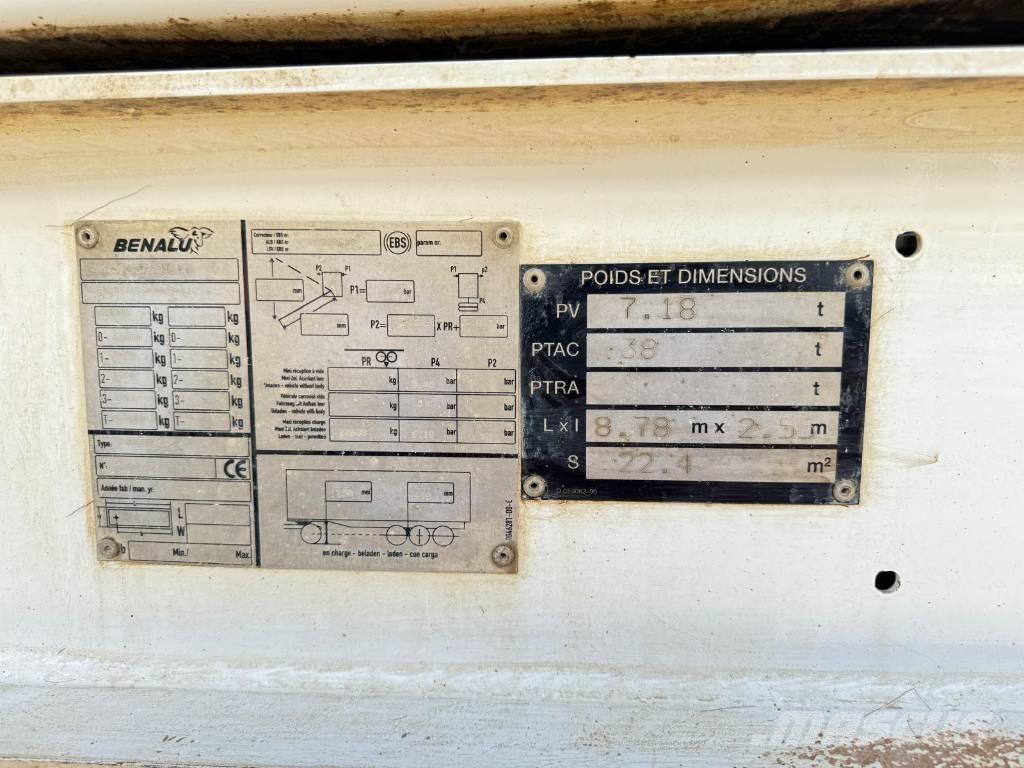 Benalu semis benne Semirremolques de volteo