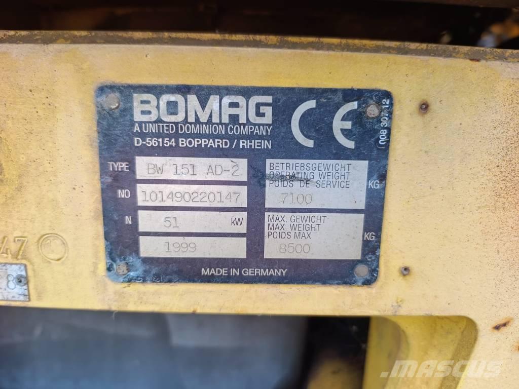 Bomag BW 151 AD-2 Rodillos de doble tambor