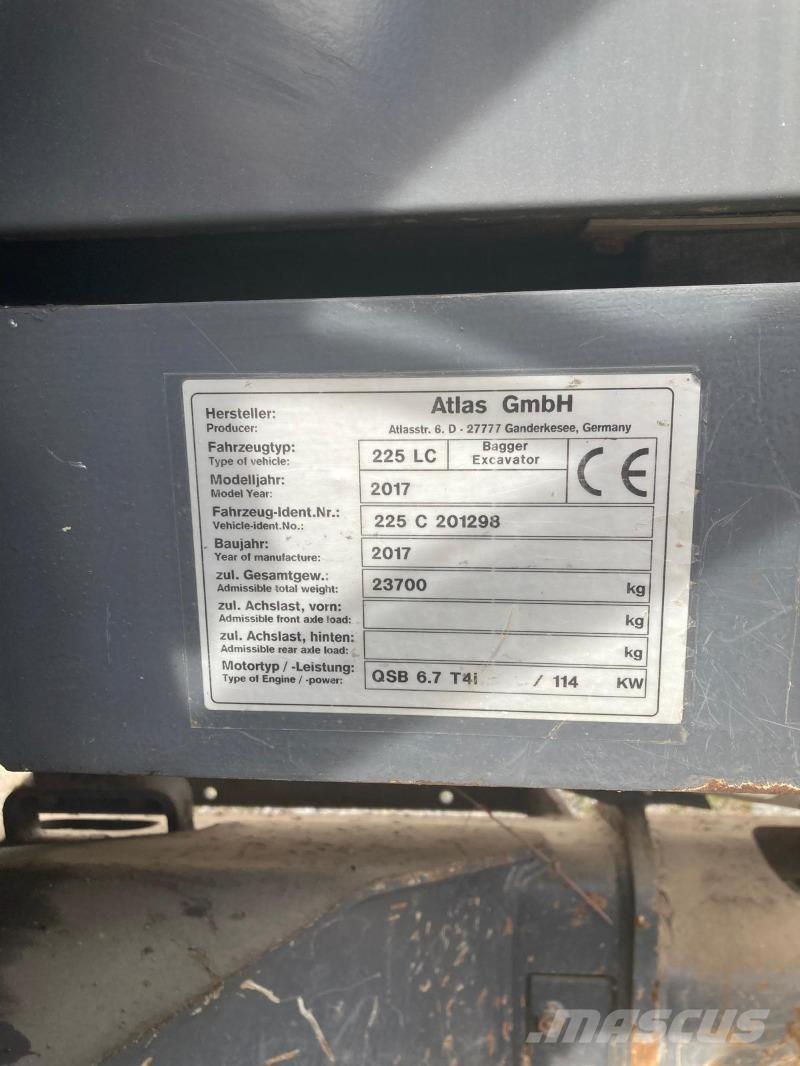 Atlas 225 LC Excavadoras sobre orugas